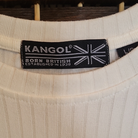 Kangol White Short Sleeve Mens Tee - Picture 2 of 5